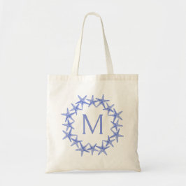 Bolsa Tote Monograma de Verdinho Azul-Costeiro e Marinho Bran