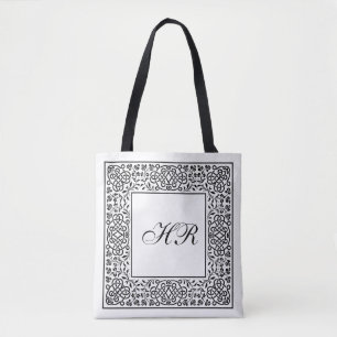 Bolsa Tote Monograma do Ornamentado Knotwork