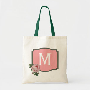Bolsa Tote Monograma do rosa do rosa