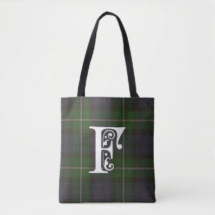 Bolsa Tote Monograma do Tartan do clã de Forbes