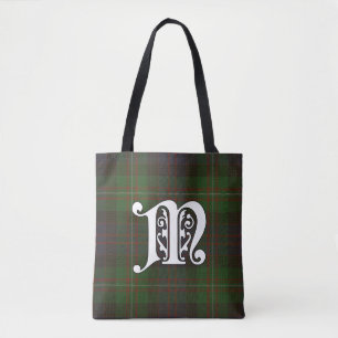 Bolsa Tote Monograma do Tartan do clã de MacDonell
