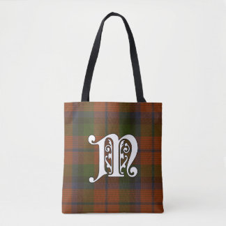 Bolsa Tote Monograma do Tartan do clã de MacNaughton