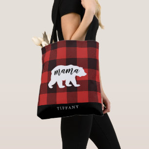Bolsa Tote Monograma do Urso Flanel da Rússia