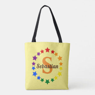 Bolsa Tote Monograma e Nome de Estrelas LGBT Contemporâneas