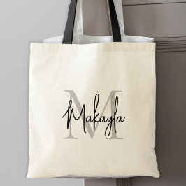 Bolsa Tote Monograma Elegante Personalizado