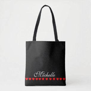 Bolsa Tote Monograma Elegante Preto