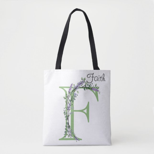 Bolsa Tote Monograma F Lavanda Eucalyptus (Frente)