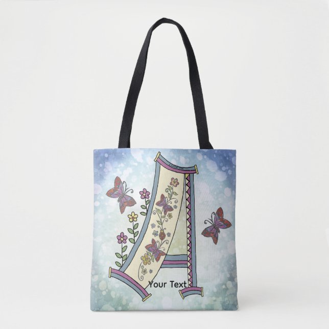 Bolsa Tote Monograma Floral A (Frente)