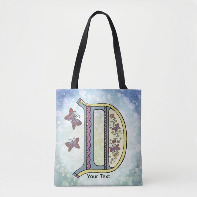 Bolsa Tote Monograma Floral D (Frente)