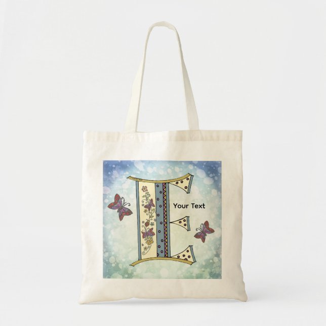 Bolsa Tote Monograma Floral E (Frente)
