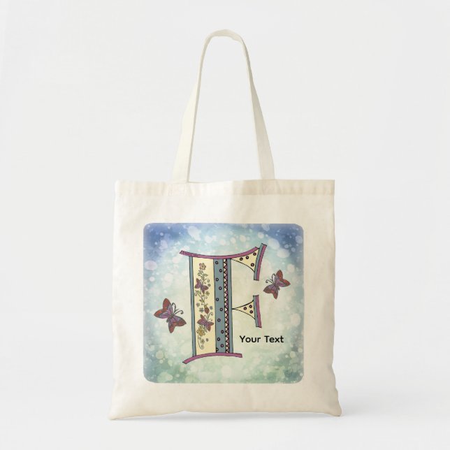 Bolsa Tote Monograma Floral F (Frente)
