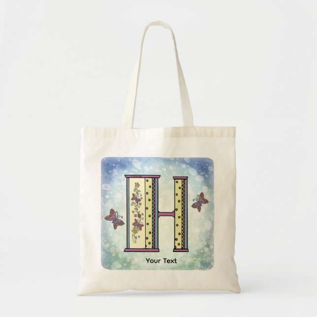 Bolsa Tote Monograma Floral H (Frente)