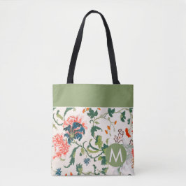 Bolsa Tote Monograma Floral na moda