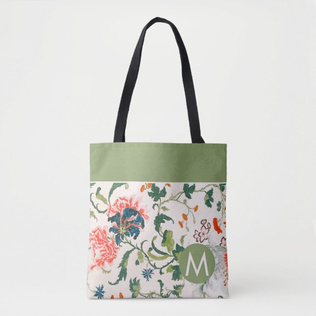 Bolsa Tote Monograma Floral na moda (Frente)