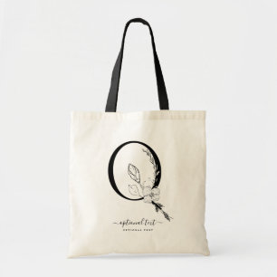 Bolsa Tote Monograma Floral Personalizado Toque - Letra Solte