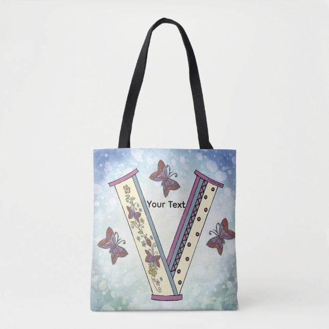 Bolsa Tote Monograma Floral V (Frente)