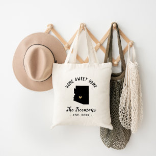 Bolsa Tote Monograma Home doce Home da família da arizona