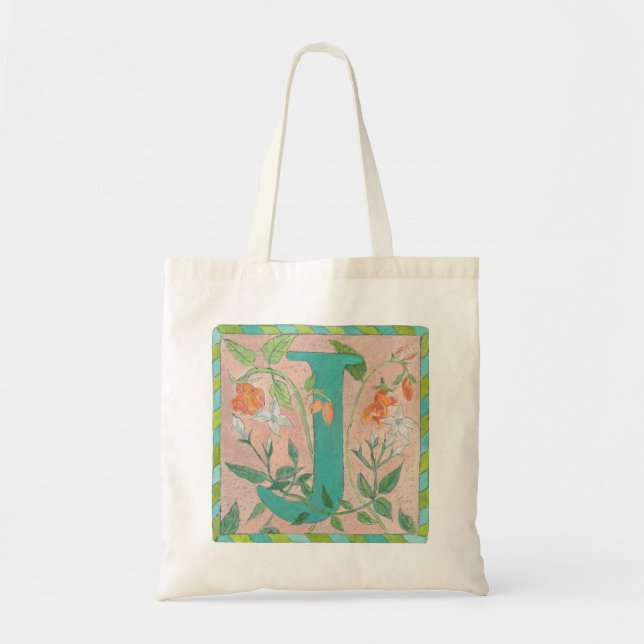 Bolsa Tote Monograma Iluminado 'J' (Frente)