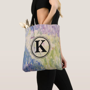 Bolsa Tote Monograma Impressionismo Abstrato de Pintura Saco