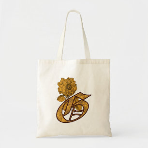 Bolsa Tote Monograma inicial G Dourado Peony Token Bag