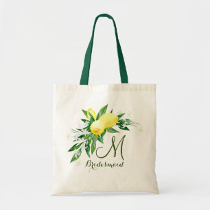 Bolsa Tote Monograma Limões Flor Brlossom Branca de Ponta