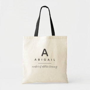Bolsa Tote Monograma mestre em treinamento atlético personal