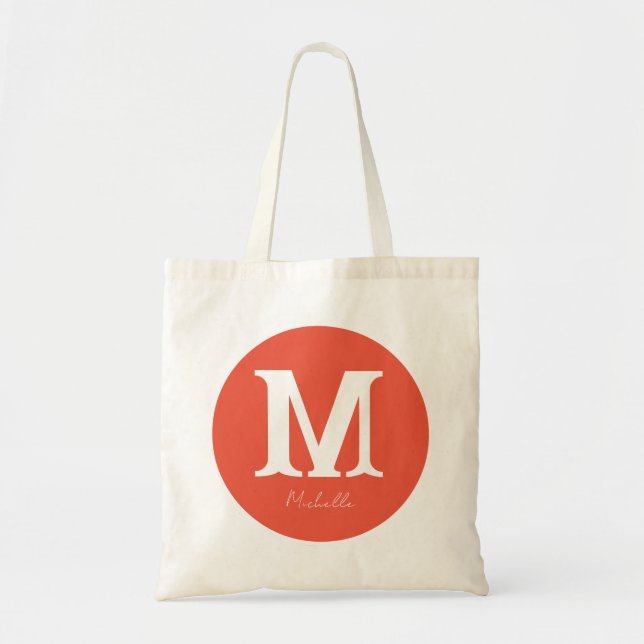 Bolsa Tote Monograma mínimo sunset (Frente)