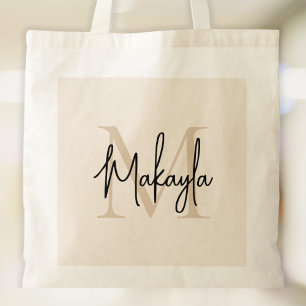 Bolsa Tote Monograma Moderno