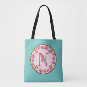 Bolsa Tote Monograma N - Letra com barra de ferramentas de im