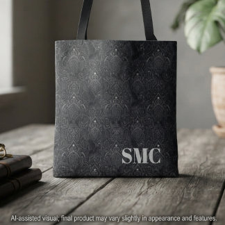 Bolsa Tote Monograma Onyx Mal-encarado Filigrana Vitoriana