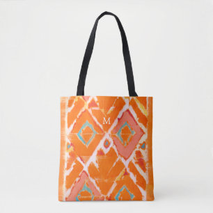 Bolsa Tote Monograma   Orange Tribal II