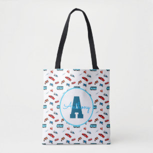 Bolsa Tote Monograma personalizado de aniversário de um rapaz