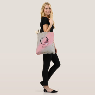 Bolsa Tote Monograma Personalizado - Nome da Carta O Personal