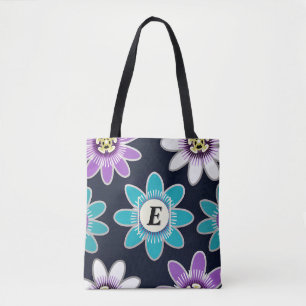 Bolsa Tote Monograma Personalizado Paixão Floral Flor