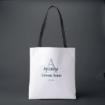 Bolsa Tote monograma personalizado simples noivo equipe padri<br><div class="desc">design</div>