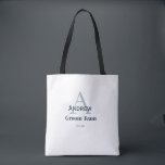 Bolsa Tote monograma personalizado simples noivo equipe padri<br><div class="desc">design</div>