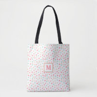 Monograma Polka-Dot Cinto, Azul e Verde