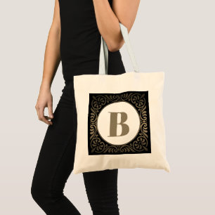 Bolsa Tote Monograma Preto