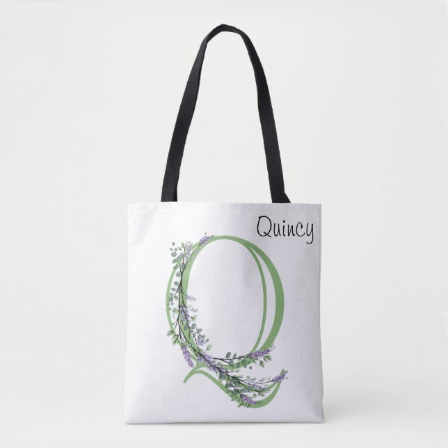 Bolsa Tote Monograma Q Lavanda Eucalyptus (Frente)