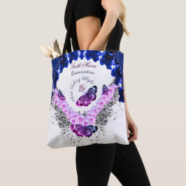 Bolsa Tote Monograma Quinceañera 15 E Tomando Voo
