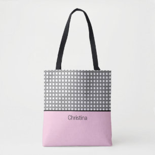 Bolsa Tote Monograma Rosa Clássico