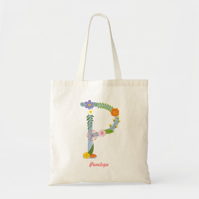 Bolsa Tote Monograma Russo De Flor Whimical (P) (Frente)