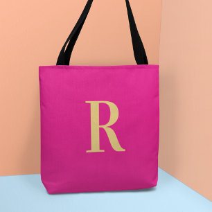 Bolsa Tote Monograma Simples Moderno