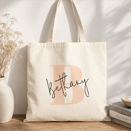 Bolsa Tote Monograma | Totes de Nome Inicial Perso