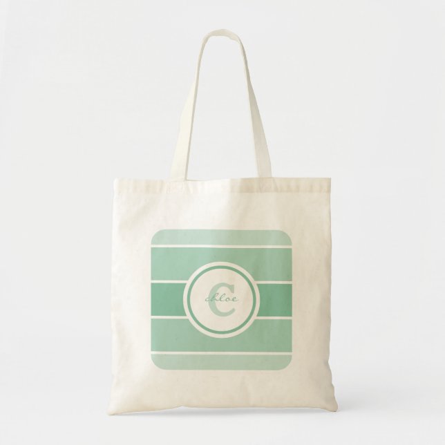 Bolsa Tote Monograma verde (Frente)