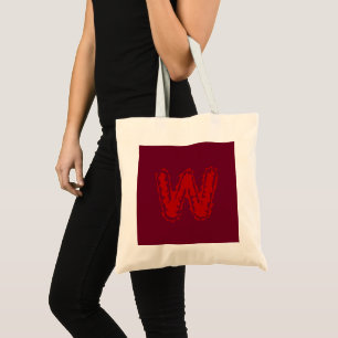 Bolsa Tote Monograma vermelho assustador