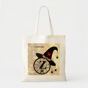 Bolsa Tote Monograma Z Halloween Sky Witeen Nome das Aranhas