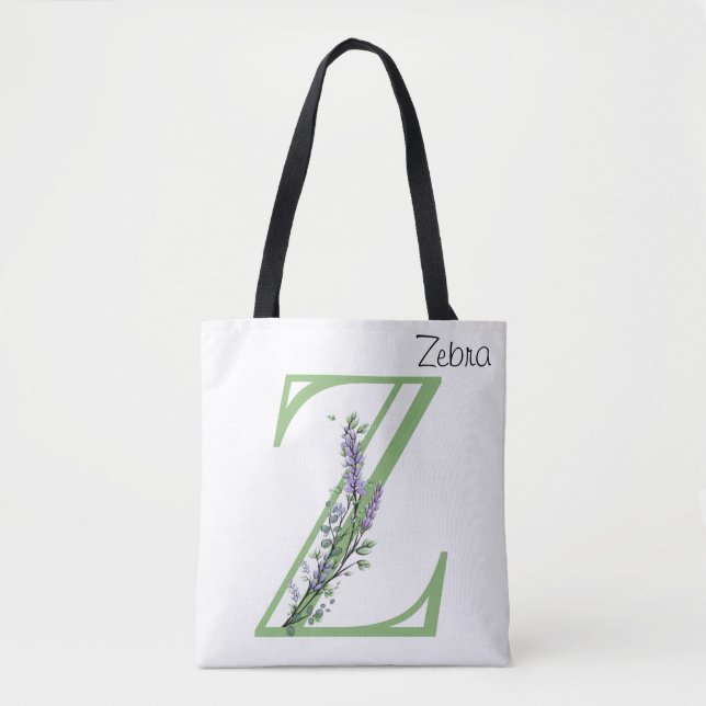 Bolsa Tote Monograma Z Lavanda Eucalyptus (Frente)