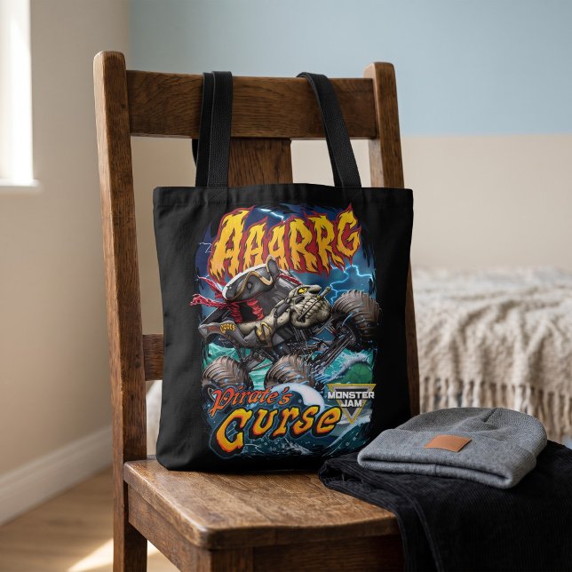 Bolsa Tote Monster Jam Pirate's Curse (Simulated tote bag on chair)