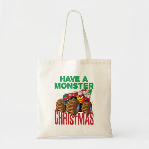 Bolsa Tote Monster Truck Natal Papai Noel